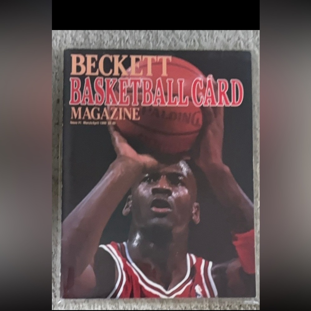 Beckett Basketball Card Magazine Michael Jordan- Black and Red Cover